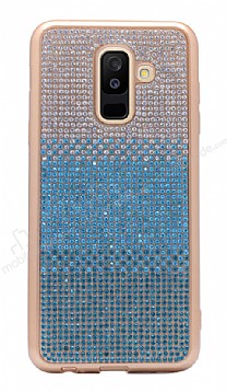 Samsung Galaxy A6 2018 Tal Geili Mavi Silikon Klf