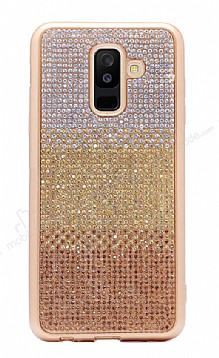 Samsung Galaxy A6 Plus 2018 Tal Geili Gold Silikon Klf