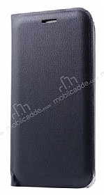 Samsung Galaxy A7 2017 Czdanl Yan Kapakl Siyah Deri Klf