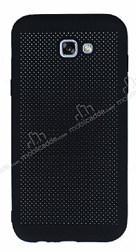 Samsung Galaxy A7 2017 Noktal Mat Siyah Silikon Klf