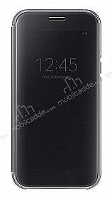 Samsung Galaxy A7 2017 Orjinal Clear View Uyku Modlu Siyah Klf