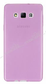 Samsung Galaxy A7 Ultra nce effaf Pembe Silikon Klf