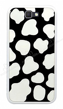Samsung Galaxy J7 / J7 Core nek Desenli Beyaz Kenarl Silikon Klf