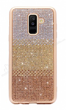 Samsung Galaxy A8 Plus 2018 Tal Geili Gold Silikon Klf
