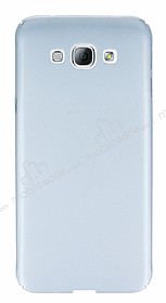 Samsung Galaxy A8 Tam Kenar Koruma Silver Rubber Klf