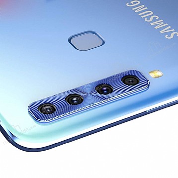 Samsung Galaxy A9 2018 Lacivert Metal Kamera Lensi Koruyucu