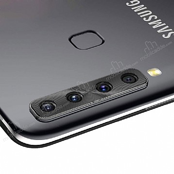 Samsung Galaxy A9 2018 Siyah Metal Kamera Lensi Koruyucu