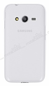 Samsung Galaxy Ace 4 effaf Beyaz Silikon Klf