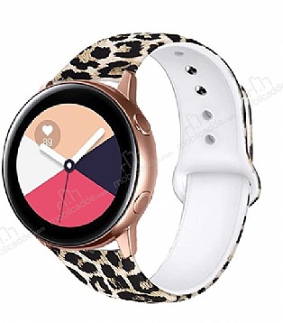 Samsung Galaxy Active Watch Leopar Desenli Kordon (44 mm)