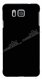 Samsung Galaxy Alpha Sert Mat Siyah Rubber Klf