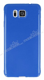 Samsung Galaxy Alpha Mavi Silikon Klf