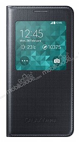 Samsung Galaxy Alpha Orjinal Uyku Modlu Pencereli Siyah Klf