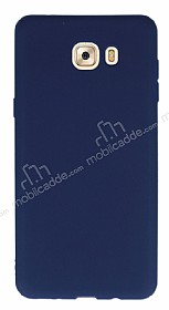 Samsung Galaxy C9 Pro Ultra nce Mat Lacivert Silikon Klf