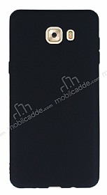 Samsung Galaxy C9 Pro Ultra nce Mat Siyah Silikon Klf