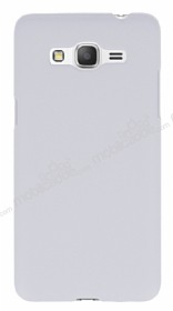 Samsung Galaxy E5 Mat Beyaz Rubber Klf