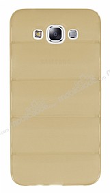 Samsung Galaxy E7 Bubble effaf Gold Silikon Klf