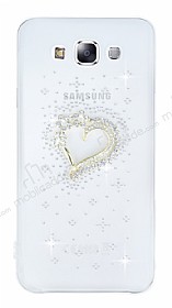 Samsung Galaxy E7 Tal Kalp effaf Silikon Klf