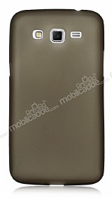 Samsung Galaxy Grand 2 Ultra nce effaf Siyah Silikon Klf