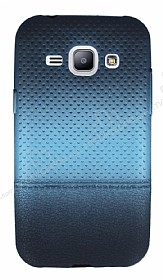Samsung Galaxy J1 Mavi Noktal Ultra nce Silikon Klf