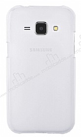 Samsung Galaxy J1 Silikon Kenarl effaf Rubber Klf