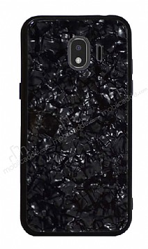 Samsung Galaxy J2 Pro 2018 Desenli Silikon Kenarl Siyah Rubber Klf