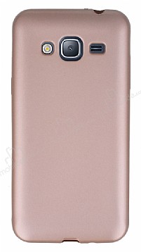 Samsung Galaxy J3 2016 Mat Rose Gold Silikon Klf