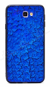 Samsung Galaxy J4 Plus Marble Lacivert Silikon Klf