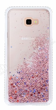Samsung Galaxy J4 Plus Simli Sulu Rose Gold Rubber Klf
