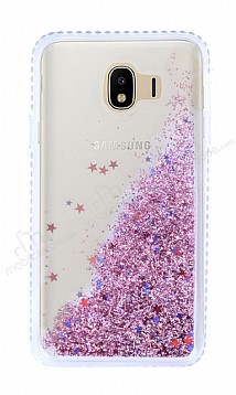 Samsung Galaxy J4 Simli Sulu Rose Gold Rubber Klf