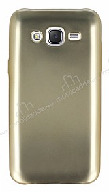 Samsung Galaxy J5 Metalik Gold Silikon Klf
