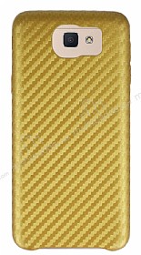 Samsung Galaxy J5 Prime Karbon Grnml Gold Rubber Klf
