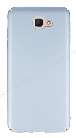 Samsung Galaxy J5 Prime Tam Kenar Koruma Silver Rubber Klf