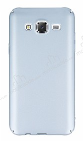 Samsung Galaxy J5 Tam Kenar Koruma Silver Rubber Klf