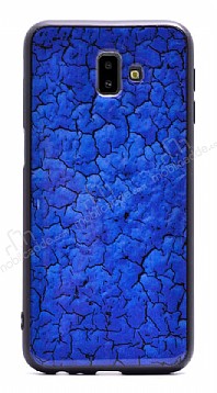 Samsung Galaxy J6 Plus Marble Lacivert Silikon Klf