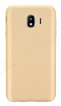 Samsung Galaxy J6 Plus Mat Gold Silikon Klf