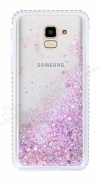 Samsung Galaxy J6 Simli Sulu Mor Rubber Klf