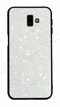 Samsung Galaxy J7 / Galaxy J7 Core Desenli Silikon Kenarl Beyaz Rubber Klf