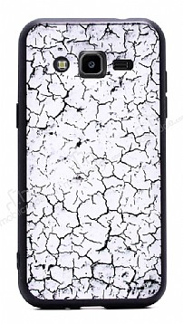 Samsung Galaxy J7 Marble Beyaz Silikon Klf