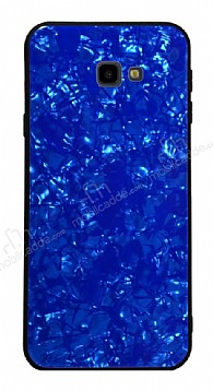 Samsung Galaxy J7 Prime / J7 Prime 2 Desenli Silikon Kenarl Lacivert Rubber Klf