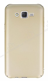 Samsung Galaxy J7 / Galaxy J7 Core Tam Kenar Koruma Gold Rubber Klf