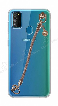 Samsung Galaxy M30S Rose Gold Zincirli Klf
