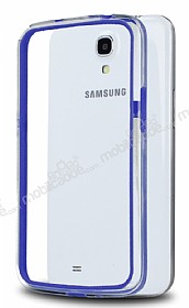 Samsung Galaxy Mega 6.3 Bumper ereve Mavi Klf
