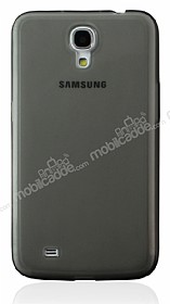 Samsung Galaxy Mega 6.3 Ultra Koruma effaf Siyah Silikon Klf