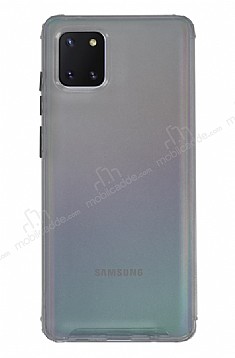 Dafoni Hummer Samsung Galaxy Note 10 Lite effaf Siyah Silikon Klf