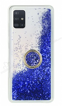 Samsung Galaxy Note 10 Lite Simli Sulu Yzk Tutuculu Mavi Rubber Klf