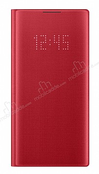 Samsung Galaxy Note 10 Orjinal Led View Cover Krmz Klf