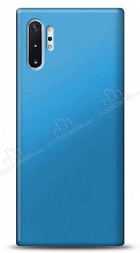 Samsung Galaxy Note 10 Plus Mavi Mat Silikon Klf
