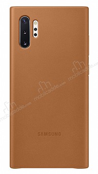 Samsung Galaxy Note 10 Plus Orjinal Kahverengi Deri Klf