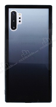 Samsung Galaxy Note 10 Plus Silikon Kenarl Geili Siyah Rubber Klf