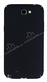 Samsung N7100 Galaxy Note 2 Tam Kenar Koruma Siyah Rubber Klf